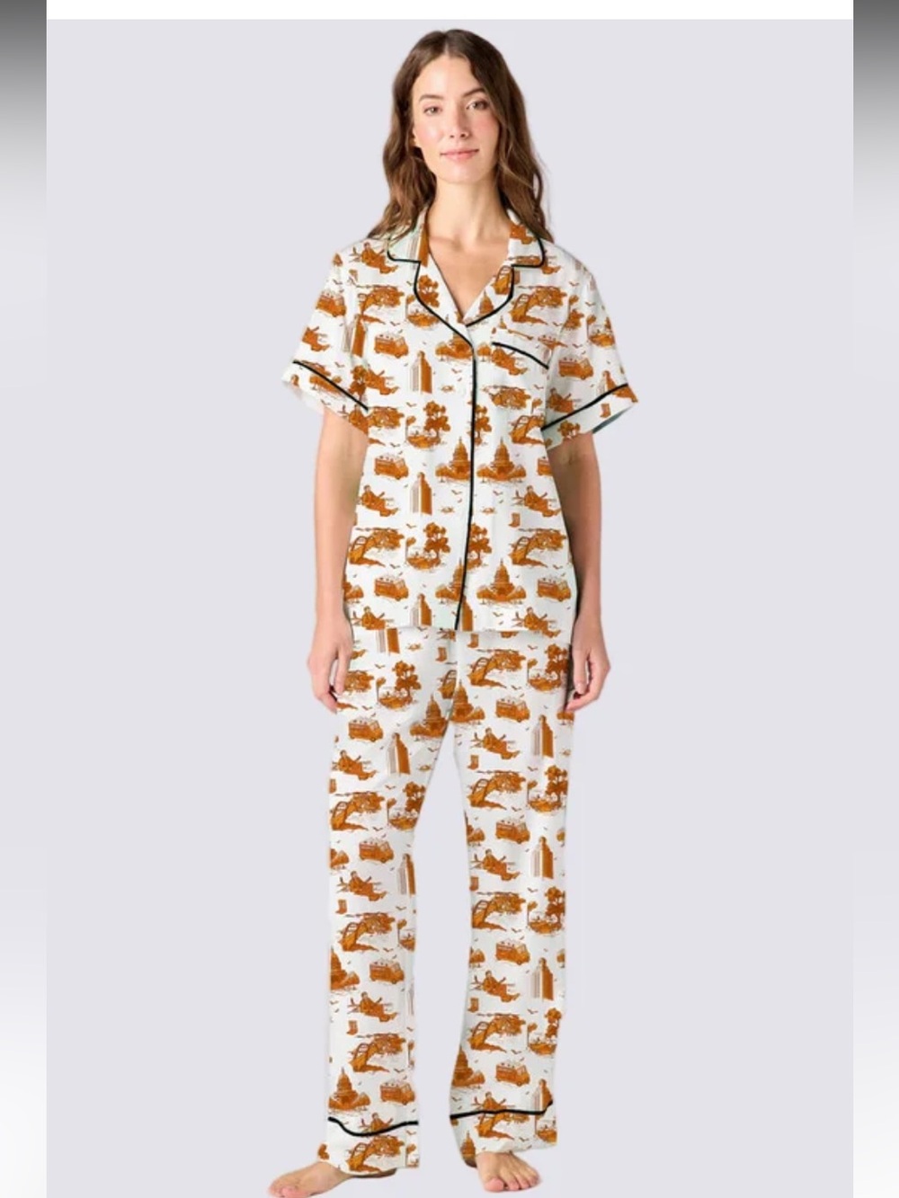Katie Kime Austin Texas Pajamas XS cotton UT uni student